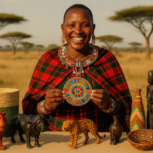 AFRICAN ARTIFACTS AND MAASAI PEOPLE
