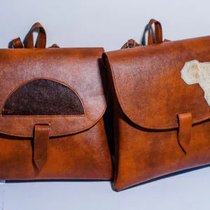 Genuine leather travel bag, handcrafted in Kenya, durable and stylish
