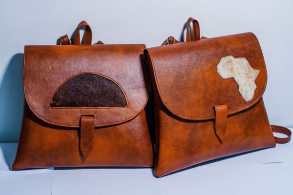 Genuine leather travel bag, handcrafted in Kenya, durable and stylish