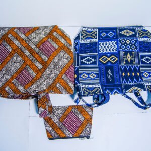 KITENGE BAG WITH POUCH