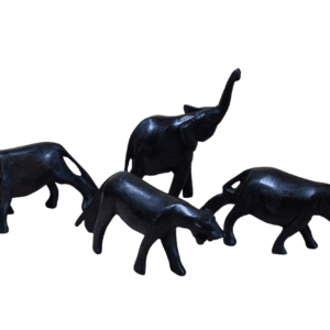 WOODEN BIG FIVE ANIMAL - SMALL 1 WOODEN ANIMAL SMALL