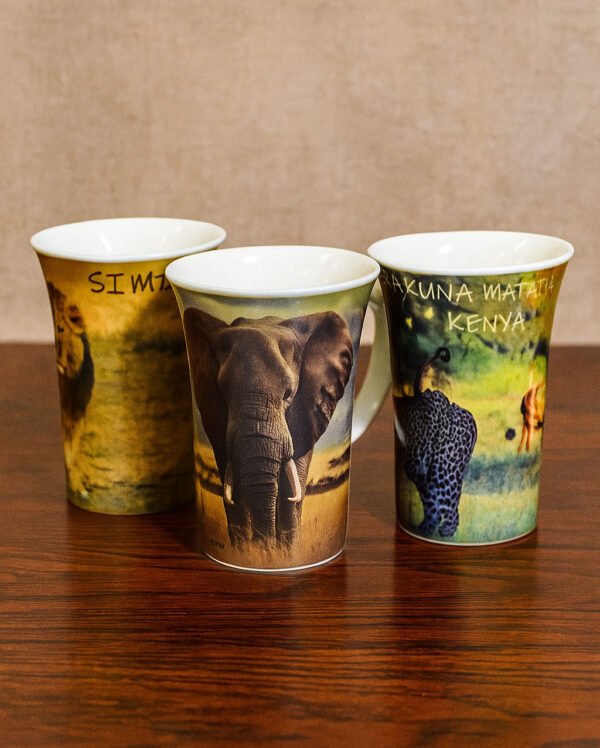 Big Five Animals Mugs – African Wildlife Ceramic Souvenirs