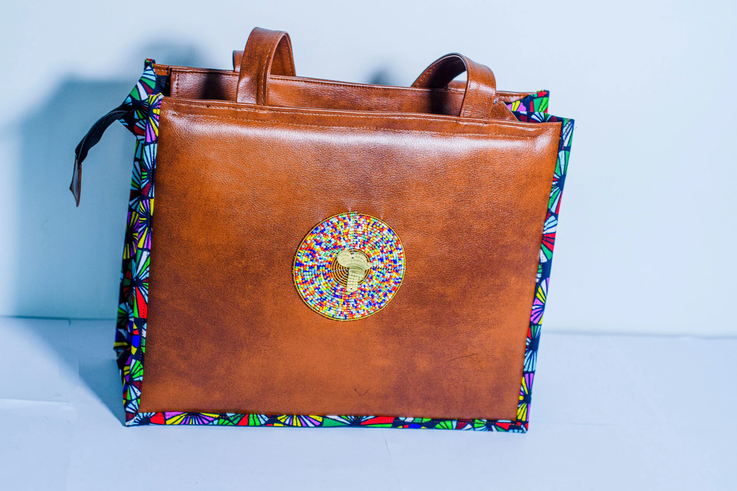 kitenge leather bag medium scaled