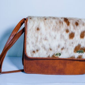 FUR LEATHERED LAPTOP BAG