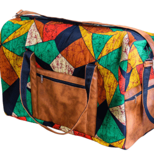 KITENGE TRAVE BAG WITH PU LEATHER 3 DSC 72653