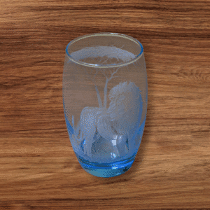 COLOURED WHISKY GLASS