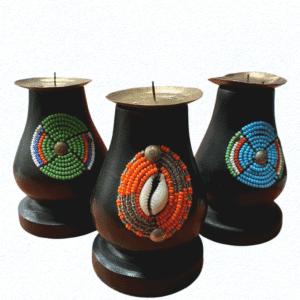 WOODEN CANDLE HOLDER 1