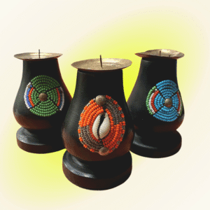 WOODEN CANDLE HOLDER 3